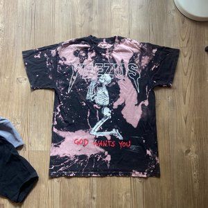 YEEZUS God Wants You Shirt bleach dye Kanye